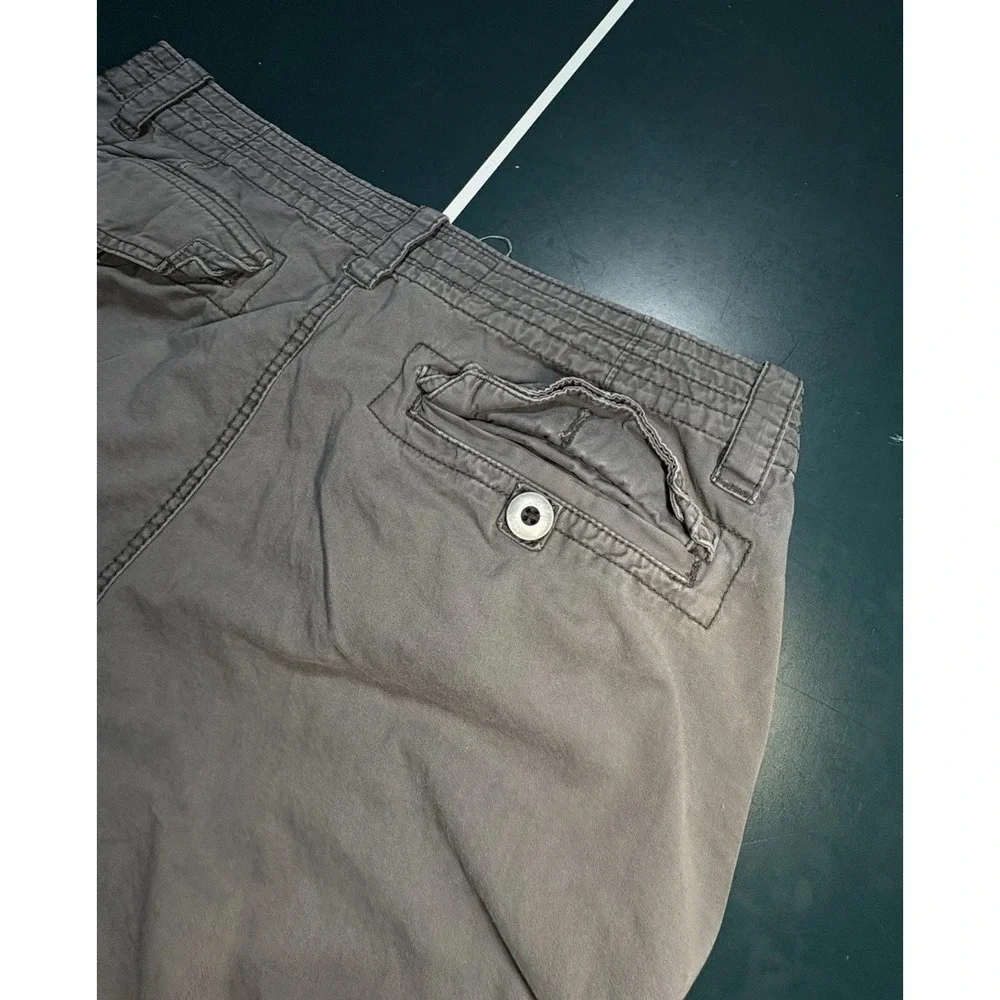 Vintage Aeropostale Cargo Shorts Men's 36 Sun Faded Gray‎ Y2K Baggy Skater